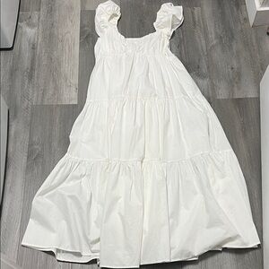 Abercrombie & Fitch long maxi dress / white/ size S NWT